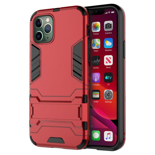 Slim Armour Tough Shockproof Case & Stand for Apple iPhone 11 Pro - Red